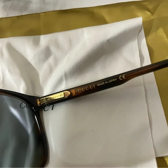 New Gucci Sunglasses Havana Gray 57-17-45 Unisex $455